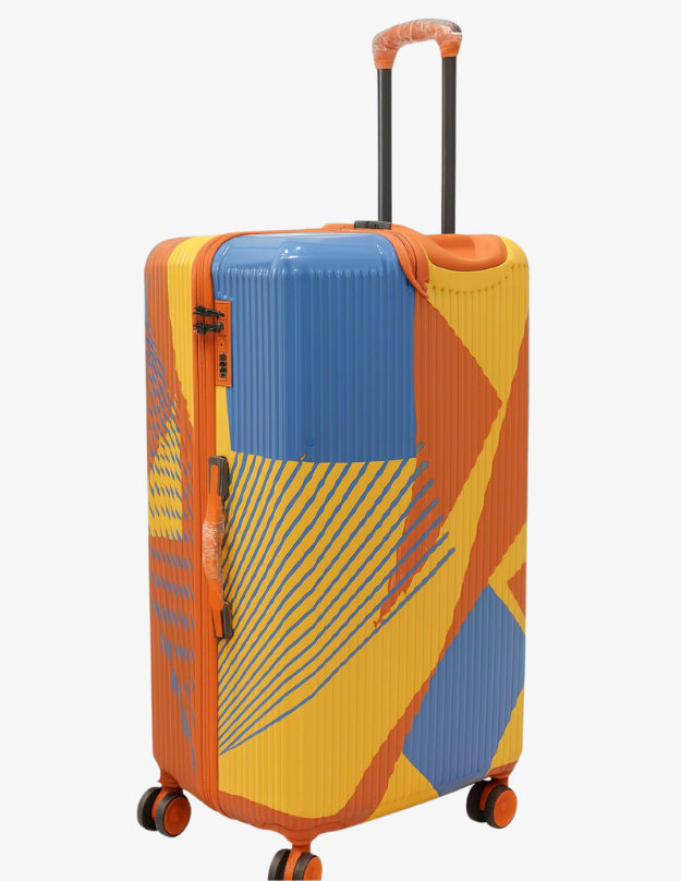 Urban Geo Multicolor Hardcase Trolley Suitcase